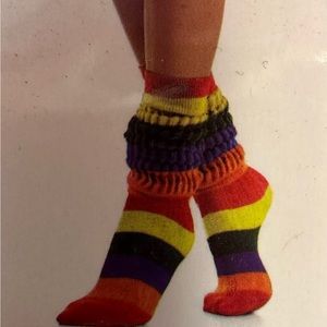 Rainbow slouch socks 🧦 size 6-8
